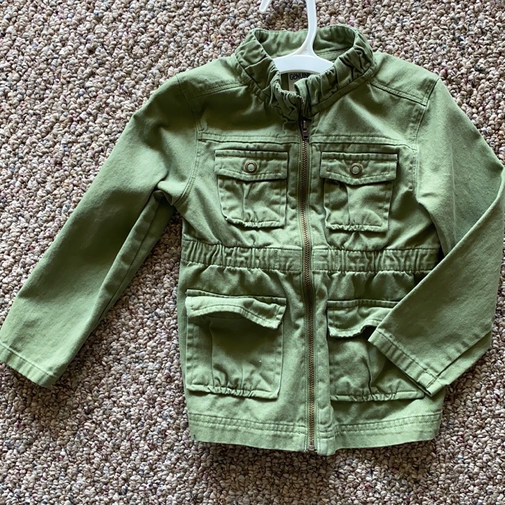 🍂🍃Girls 4T Army Green Style Jacket